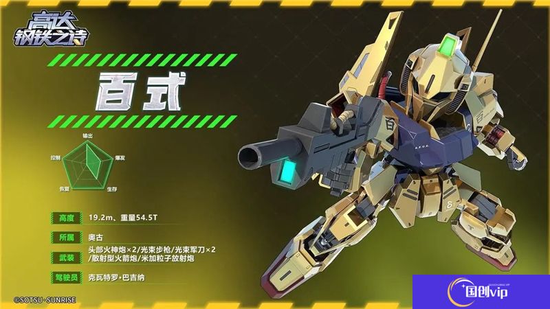 高达钢铁之诗百式机体介绍一览