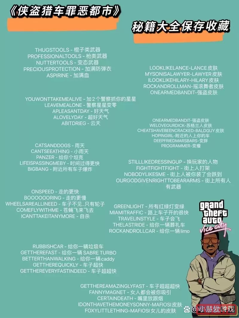 侠盗猎车罪恶都市皮肤秘籍图2