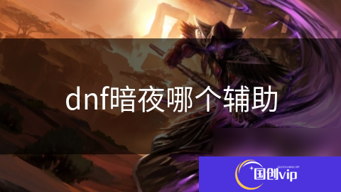 dnf暗夜哪个辅助