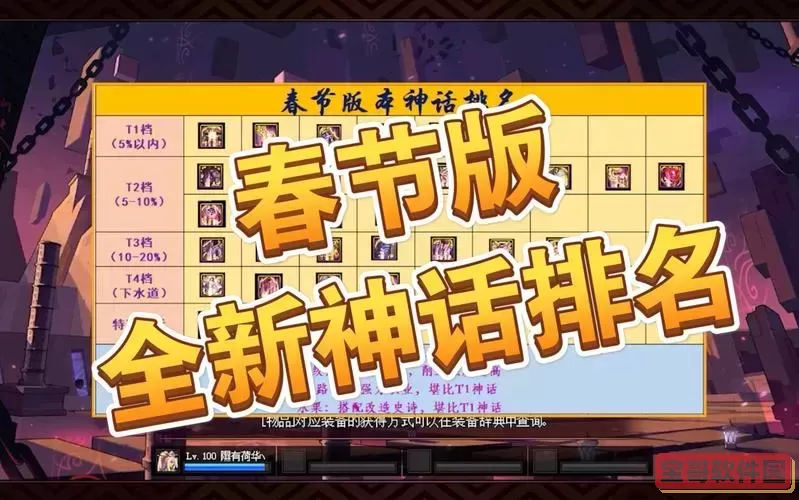 dnf冰洁神话改版排名图2