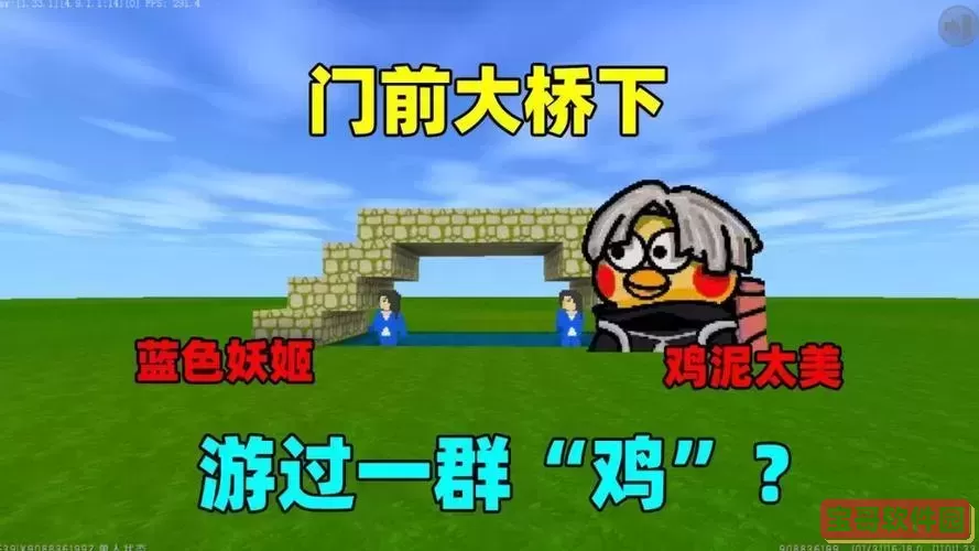 迷你世界所有门-迷你世界门前大桥下游过一群鸭